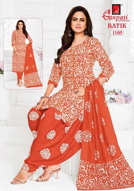 Batik Patiyala Vol 11 By Ganpati Printed Cotton Dress Material Suppliers In India